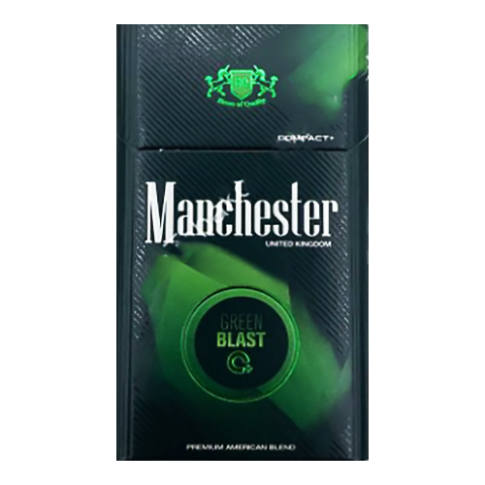 Сигареты Manchester Green Blast (Манчестер Ред Бласт Кнопка Ментол)
