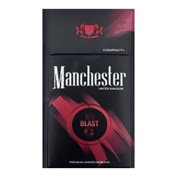 Сигареты Manchester Red Blast (Манчестер Ред Бласт Кнопка Клубника)