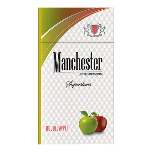 Сигареты Manchester Double Apple Superslims (Манчестер Двойное Яблоко Суперслимс)
