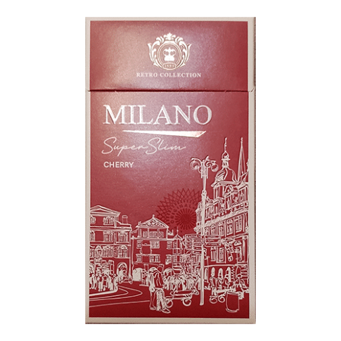 Сигареты Milano Retro Collection Superslims Cherry (Милано Ретро Вишня Суперслимс)