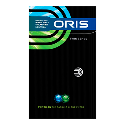 Сигареты Oris Twin Sense Spearmint Menthol King Size (Орис Твин Сенс Мята Кинг Сайз)